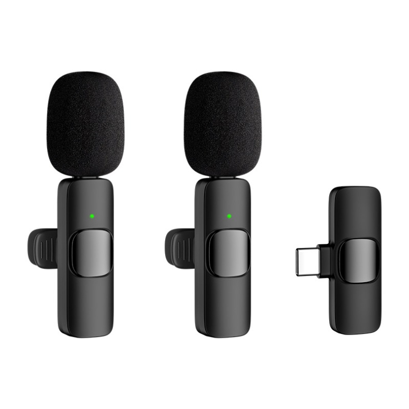 Condenser Microphone Kit - Wireless Lavalier Microphone for iPhone Android