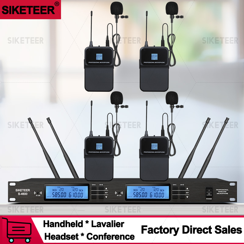Condenser Microphone Kit - Professional UHF wireless microphone full metal