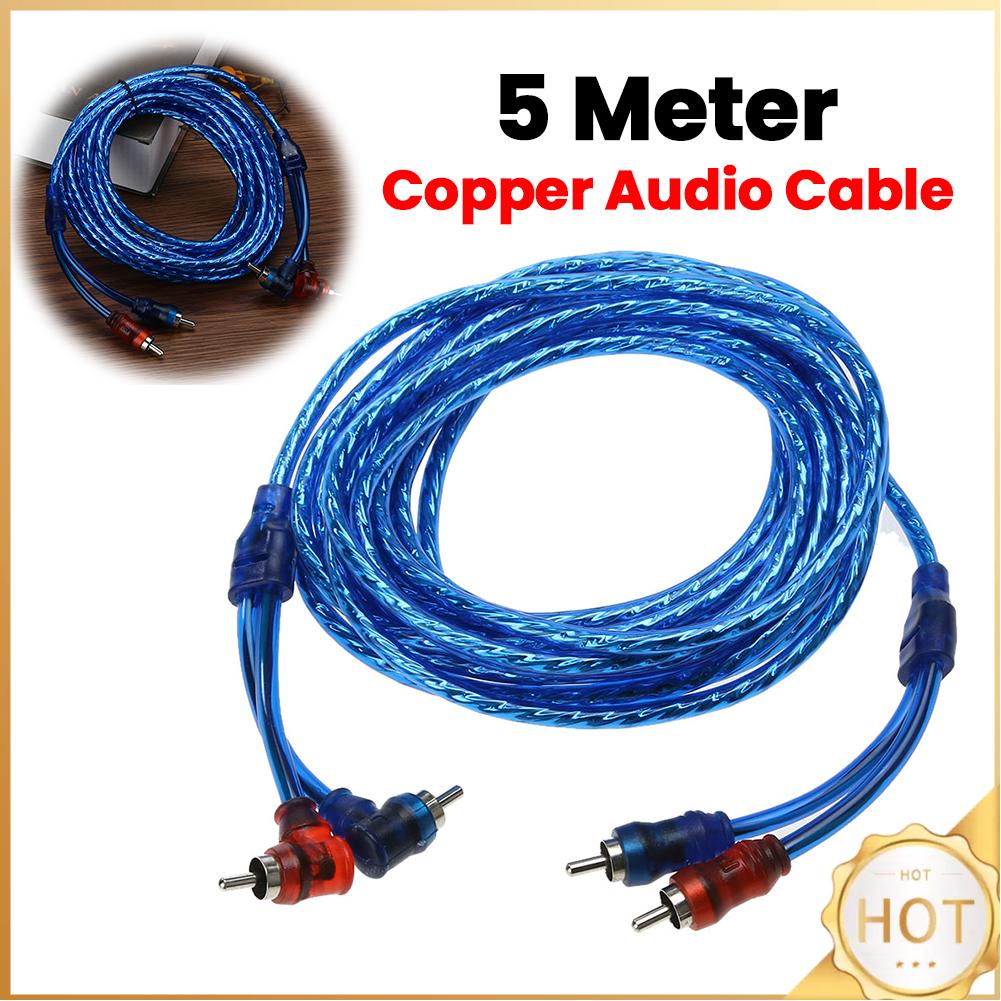 Car Styling 5m RCA Interconnec - огляд і ціна Audio Jumper Wire