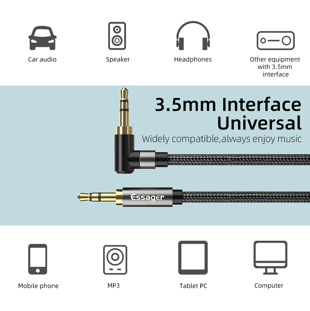Essager Aux Extension Cable 3. - огляд і ціна Audio Jumper Wire