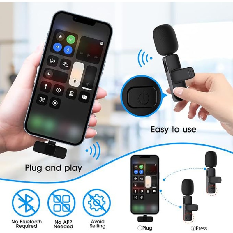 Wireless Lavalier Microphone f - огляд і ціна Condenser Microphone Kit