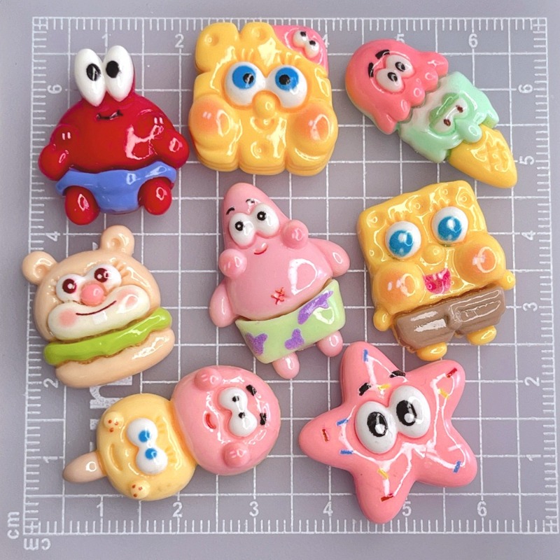 8PCS Kawaii SpongeBob SquarePa - огляд і ціна Diy Headphone