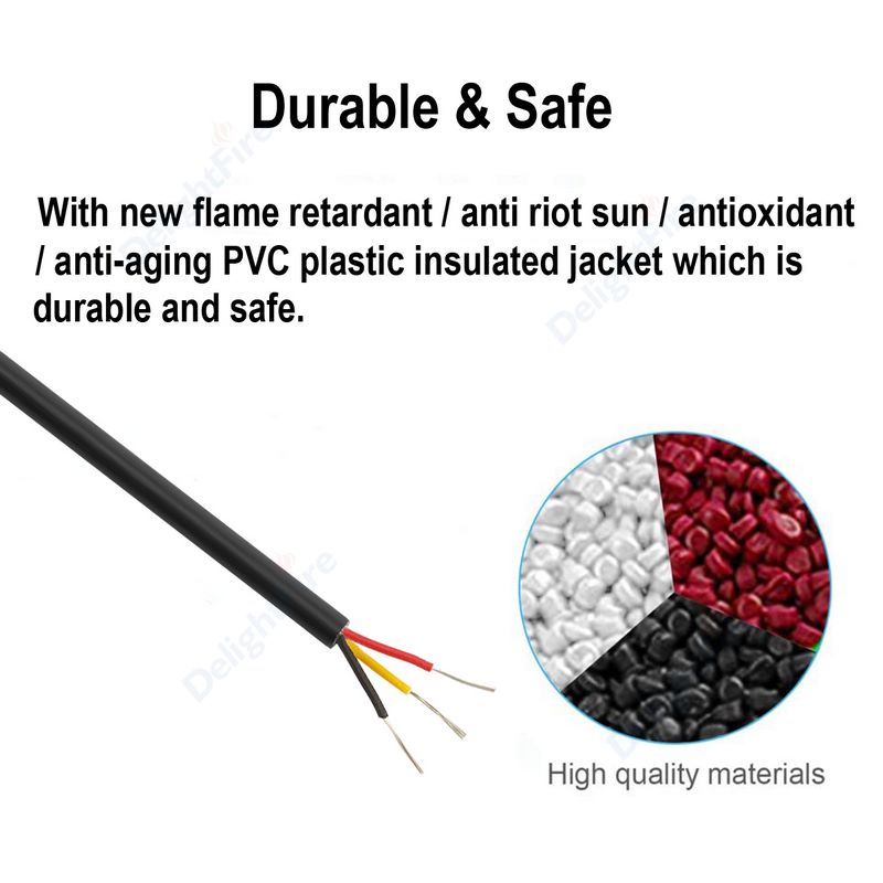 3 Core Sheathed Cable Electric - огляд і ціна Audio Jumper Wire