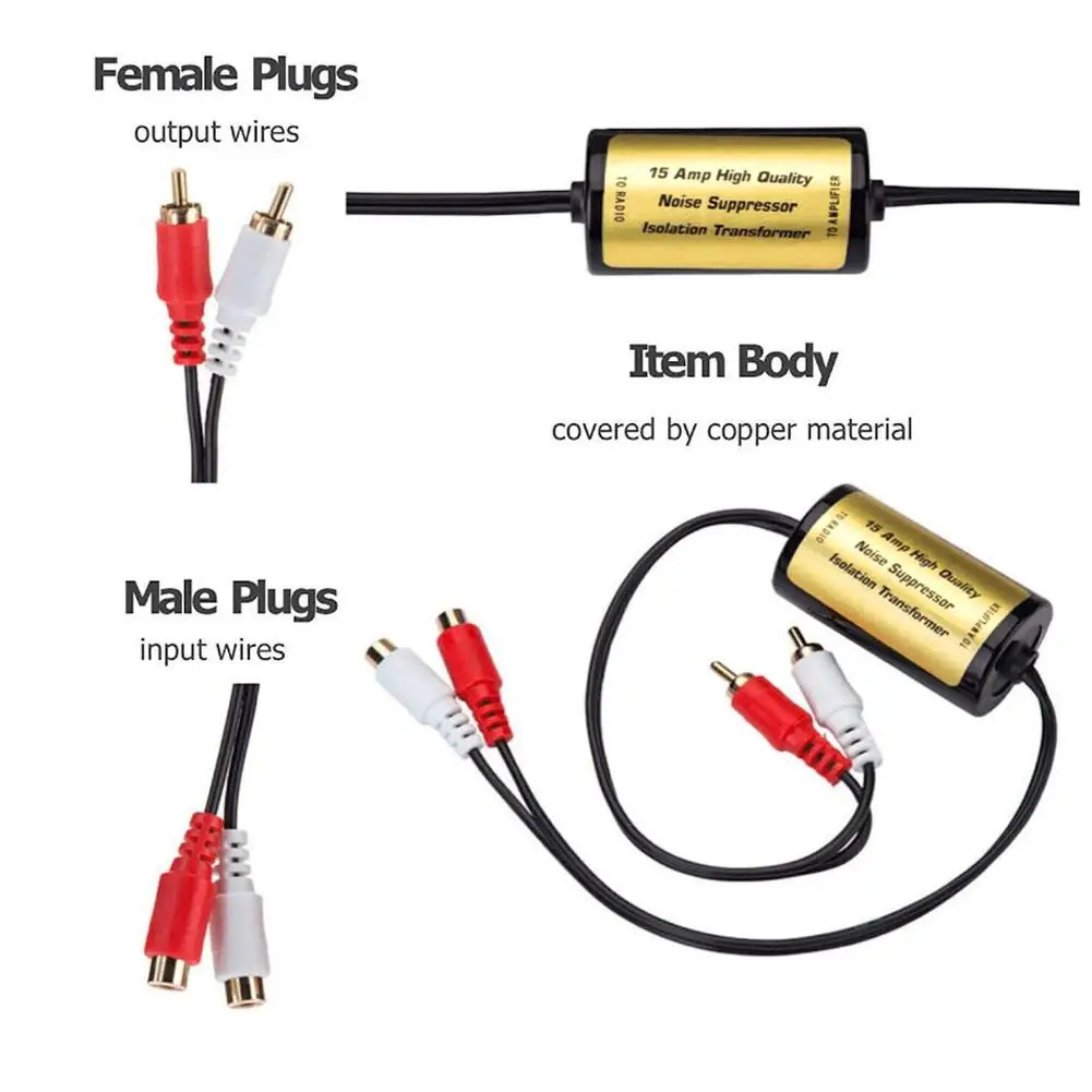 Audio Noise Filter Ground Loop - огляд і ціна Audio Cable Rca